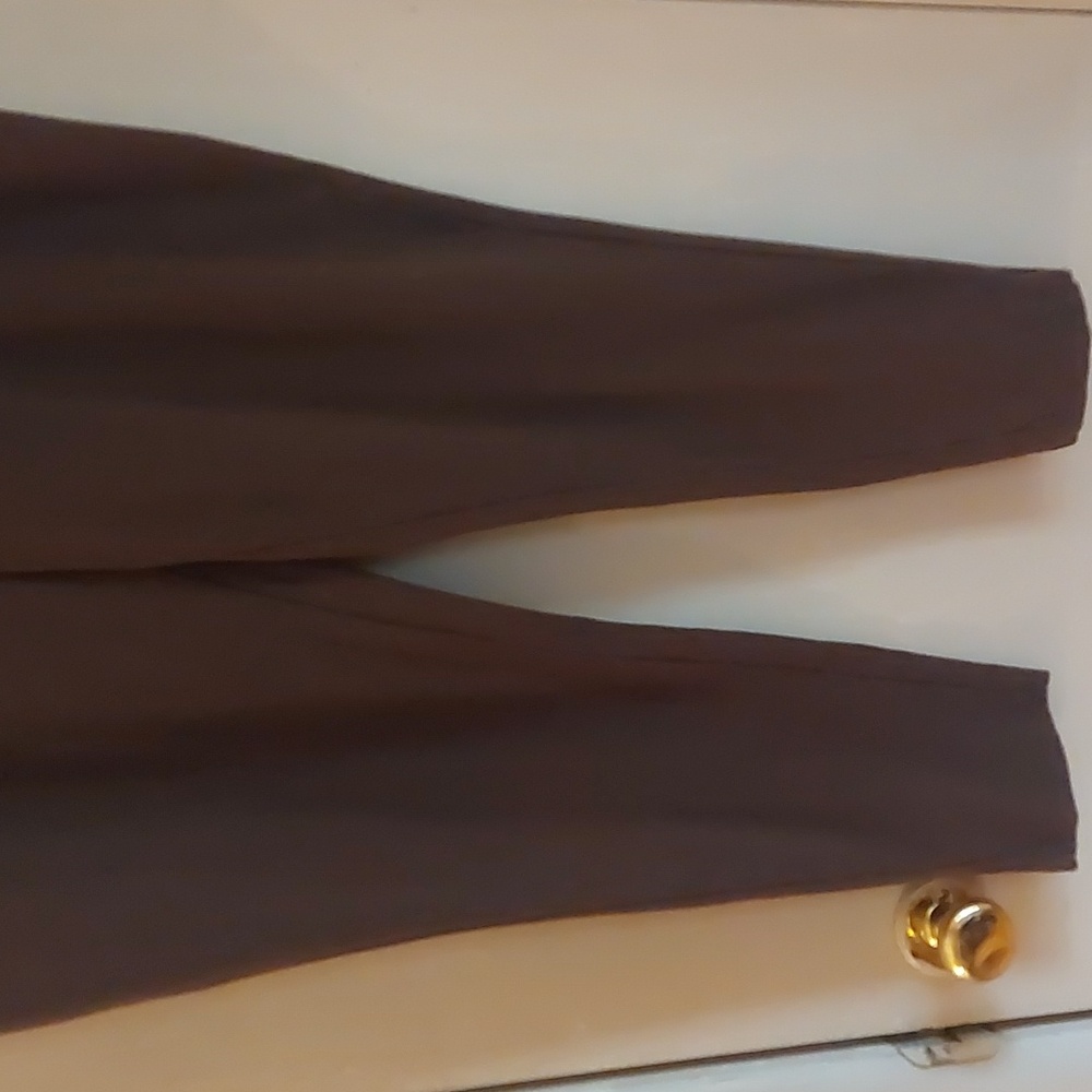 Terra & Sky Brown Pull On Leggings Plus Sz 2X 20W-22W - Picture 4 of 13
